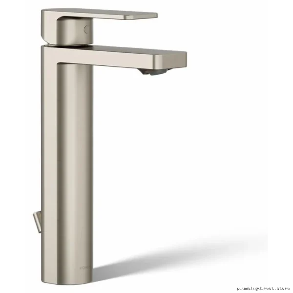 Tall Parallel Single-Hole Bathroom Faucet with Vibrant Brushed Nickel Finish - 23475-4-BN Kohler - Image 2