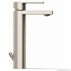 Tall Parallel Single-Hole Bathroom Faucet with Vibrant Brushed Nickel Finish - 23475-4-BN Kohler