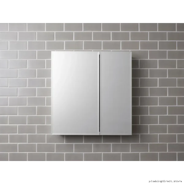Kohler 25x26 Inch Aluminum Bathroom Medicine Cabinet with Mirror - Image 5