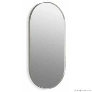 Kohler 26051-BNL 20x40 Brushed Nickel Capsule Mirror - Elegant Home Decor