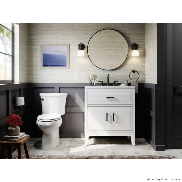 Kohler 28 Inch Chrome Round Wall Mirror - Modern Decorative Bathroom Essential - Image 2