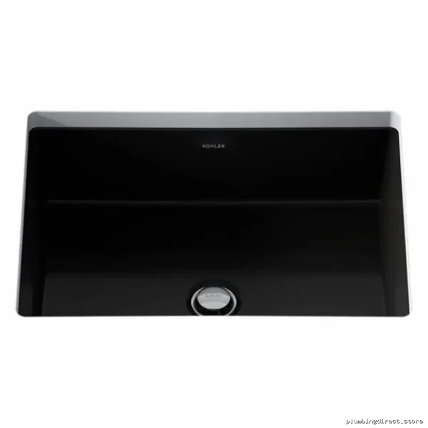 Kohler 2882-7 Black Rectangle Undermount Bathroom Sink - Sleek & Durable - Image 2