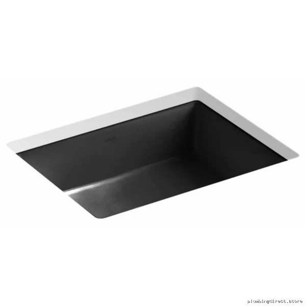 Kohler 2882-7 Black Rectangle Undermount Bathroom Sink - Sleek & Durable - Image 3