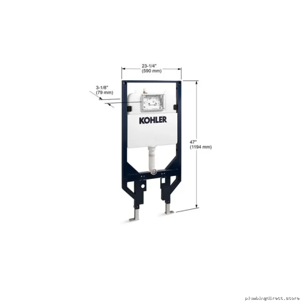 Kohler 2x4 In-Wall Toilet Tank System - Model 18829 Concealed Carrier - Image 2