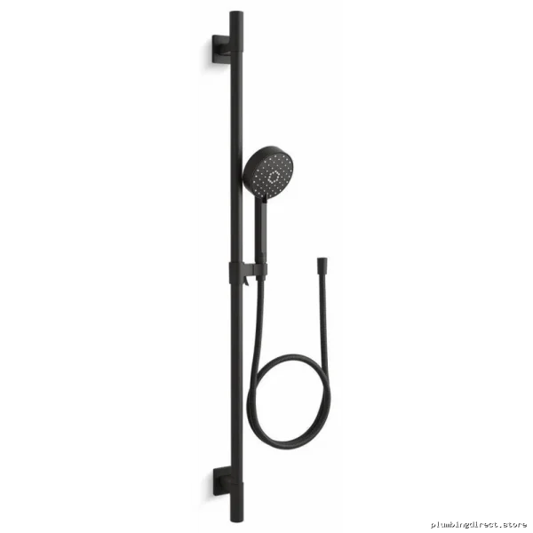 Kohler Awaken G110 3-Function Hand Shower - 36-Inch Slide Bar, Matte Black