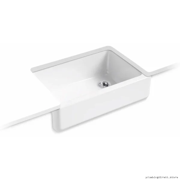 Kohler White 32.75" Undermount Farmhouse Kitchen Sink - Model 5827-0 - Image 2