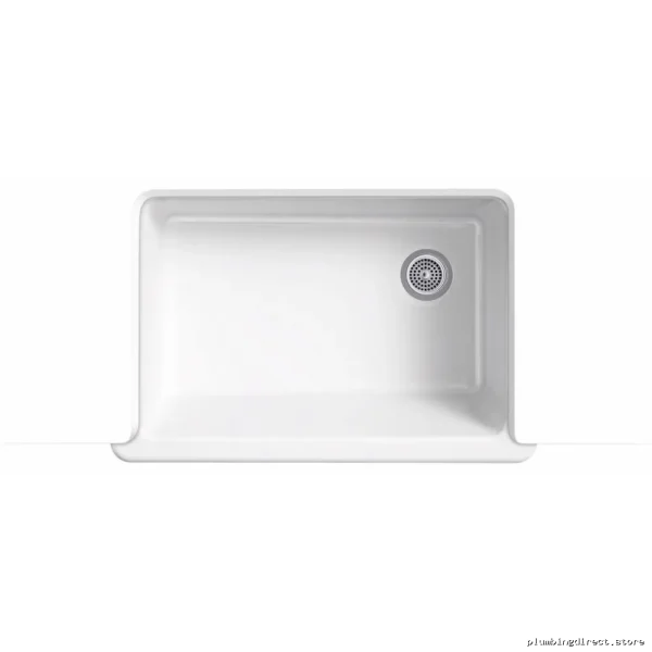 Kohler White 32.75" Undermount Farmhouse Kitchen Sink - Model 5827-0 - Image 4