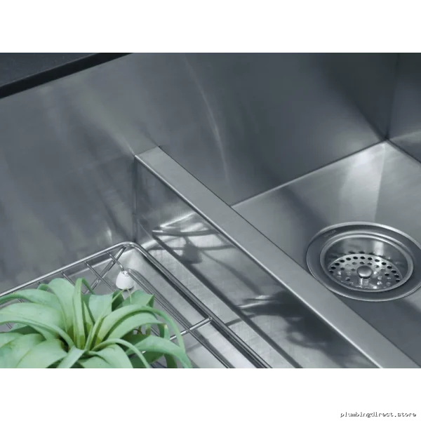 Kohler Stainless Steel Undermount Kitchen Sink 35.5 Inch Smart Divide Dual Bowl