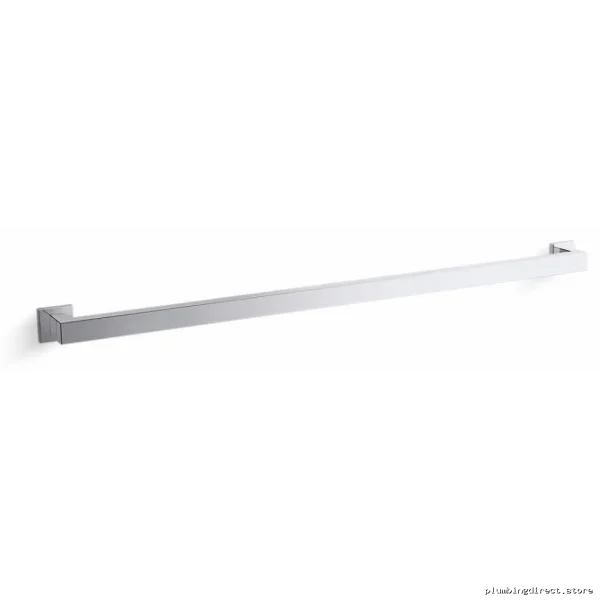 Kohler Polished Chrome 36 Inch Square Grab Bar for Bathroom Safety