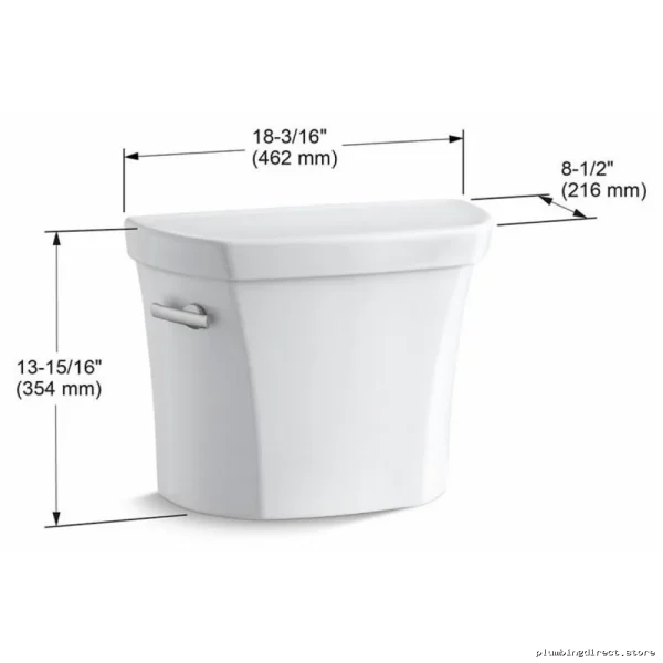 Kohler 4467-0 White Toilet Tank, 1.28 GPF Efficiency - Image 3