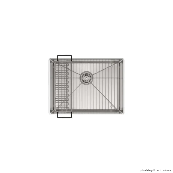 Kohler 5286-NA Stainless Steel Undermount Sink - 24-Inch, 1 Bowl, Includes Rack