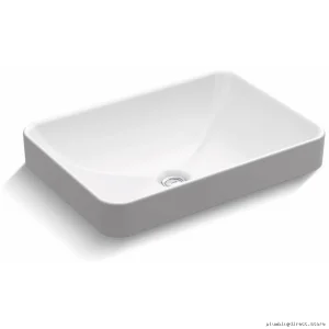 Kohler White Rectangular Bathroom Vessel Sink 5373-0
