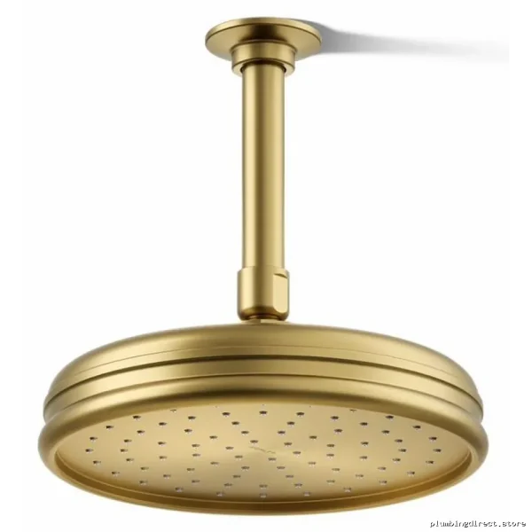 Kohler 8 Rainhead Shower Head - Brushed Moderne Brass with Vibrant Finish | High-Performance Model 13692-G-2MB