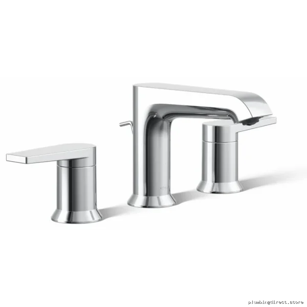 Kohler 97093-4-CP Polished Chrome Widespread Bathroom Faucet - Image 2