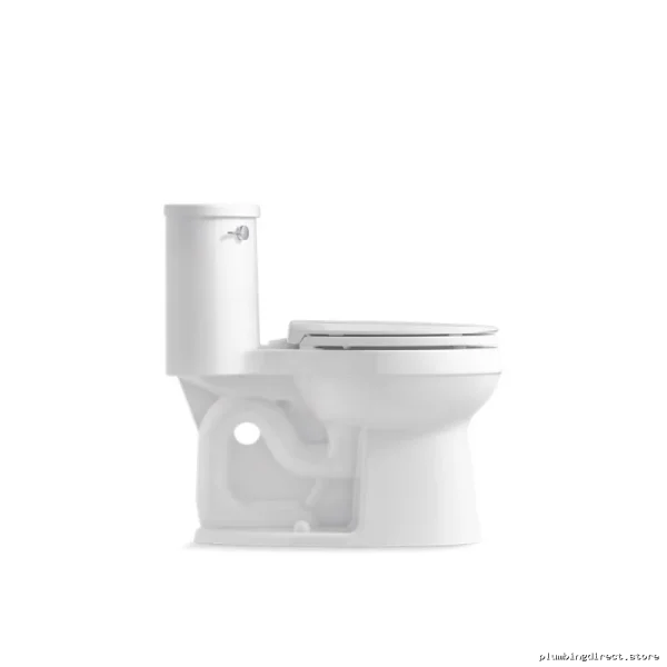 Kohler Adair Tall Elongated Single-Piece Toilet 1.28 GPF Quiet Close Seat White 3946-0 - Image 5