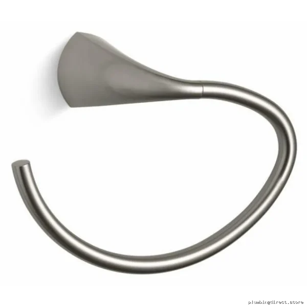 Kohler Alteo Towel Ring in Vibrant Brushed Nickel Finish - Model 37057-BN