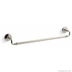 Kohler Artifacts 24 Polished Nickel Towel Bar with Vibrant Finish - Model 72568-SN