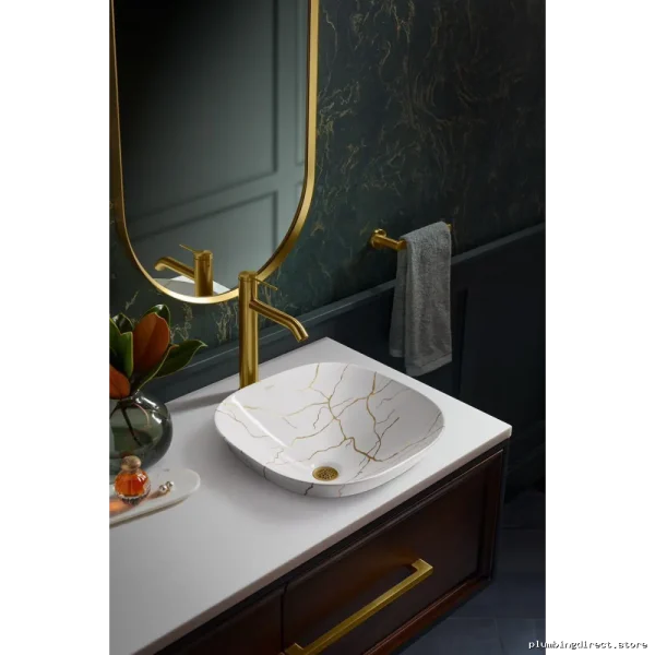 Modern Kohler Aureus White Floating Sink - Size: 16-3/4\" Contemporary Bathroom Vessel - Image 4