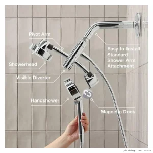 Awaken Dual-Function Handheld Shower & Wall Mount Head Set - Polished Chrome 23218-CP by Kohler