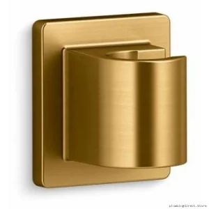 Awaken Wall-Mounted Vibrant Brushed Modern Brass Shower Arm - Kohler