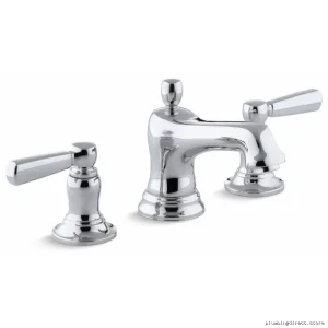 Kohler Bancroft Polished Chrome Widespread Bathroom Sink Faucet