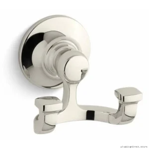 Kohler Bancroft Robe Hook - Polished Nickel Finish & Space Saving