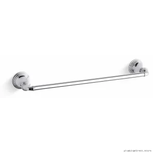 KOHLER Bath Chromed Steel Wall-Mounted Towel Rail - Polished Finish & Modern Design