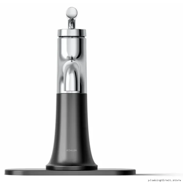 Kohler Single Hole Bathroom Faucet in Polished Chrome & Matte Black