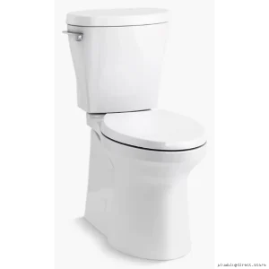 Kohler Betello Tall Elongated Skirted Toilet Bowl (Seatless) - White 20148-0