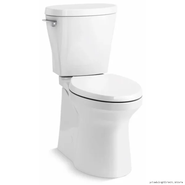Kohler Betello 20198-0 White Tall Elongated Toilet 1.28 GPF - Image 4