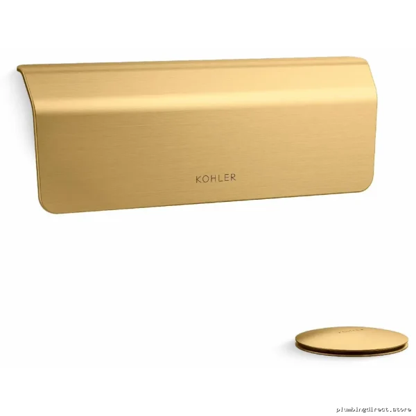 Kohler Brushed Brass Volute Tub Drain Trim 36361-2MB Modern Design - Image 2
