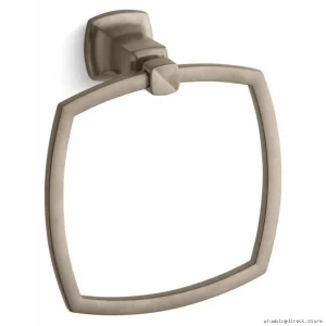 Kohler Brushed Bronze Towel Ring - Stylish Margaux Bathroom Accessory