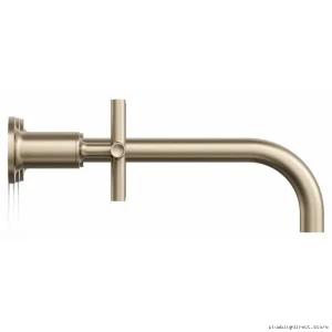 Kohler T14414-3-BV Brushed Bronze Bathroom Faucet - Wall Mount with Cross Handles
