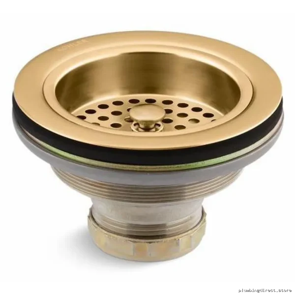 Kohler 8799-2MB Sink Drain & Strainer Basket in Brushed Modern Brass