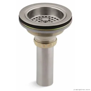 Kohler 8801-BN Brushed Nickel Sink Drain & Strainer with Tailpiece
