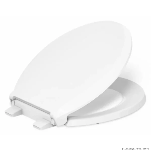 Kohler Cachet Quiet-Close Toilet Seat with Smooth Closing Mechanism - White Round Front Design 4639-RL-0 - Image 3