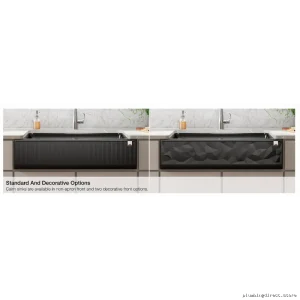 Kohler Cairn 34 Single Bowl Undermount Farmhouse Kitchen Sink - Matte Black 25786-CM1