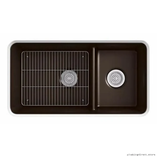 Kohler Cairn Undermount Kitchen Sink w/ Rack Matte White - Image 4
