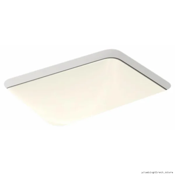 Kohler Caxton 20000-96 Rectangle Undermount Bathroom Sink in Biscuit - Modern Design - Image 4