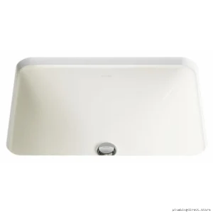 Kohler Caxton 20000-96 Rectangle Undermount Bathroom Sink in Biscuit - Modern Design