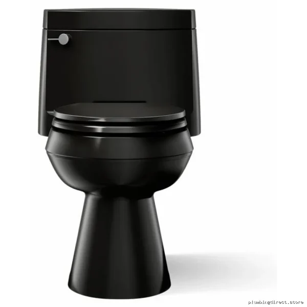 Kohler Cimarron Black Tall Elongated Toilet 1.28 GPF Quiet Close Seat - Image 3