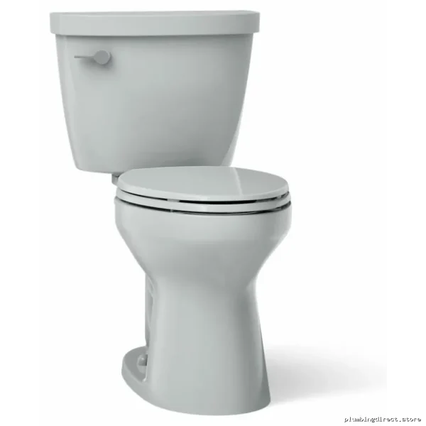 Kohler Cimarron Tall Elongated Toilet 1.6 GPF Water Saving Ice Grey - Image 5