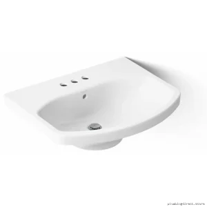 Cimarron White Centerset Pedestal Sink Top - Model 2363-4-0 Kohler