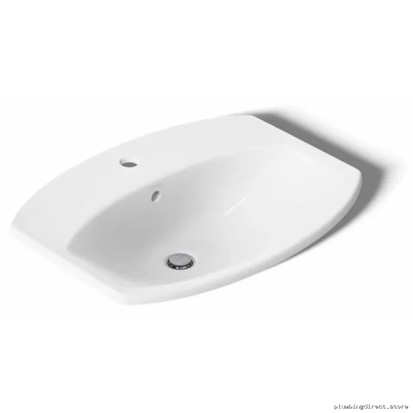 Kohler Cimarron 2351-1-0 Modern White Drop-In Sink with Single Faucet Hole - Image 4