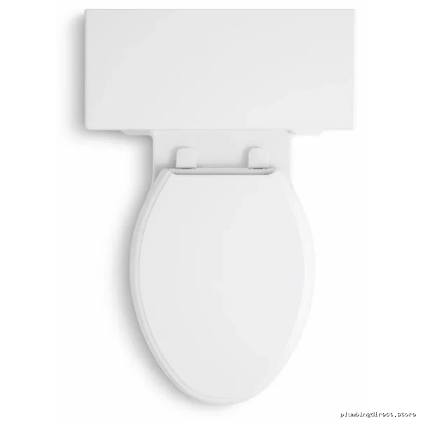 Kohler Compact Elongated Toilet with Quiet Close Seat 1.28 GPF White - Image 3