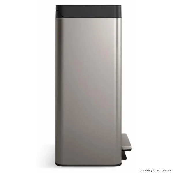 Kohler Dual Bin Step Operated Trash Can with Black Stainless Steel Finish - Image 3