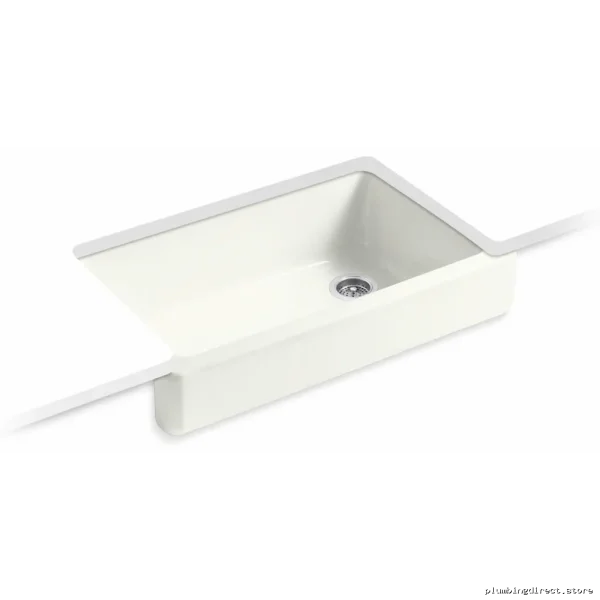 Kohler Dune Farmhouse Undermount Kitchen Sink - 35-1/2" Single Bowl Whitehaven - Image 2