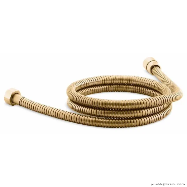 Kohler Durable 60-Inch Brushed Brass Metal Shower Hose - Modern Design