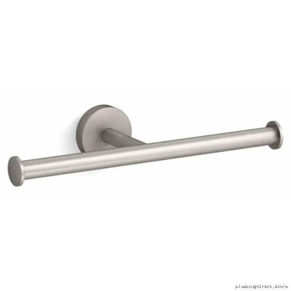 Kohler Elate Double Toilet Paper Holder - Shiny Brushed Nickel Bathroom Accessory