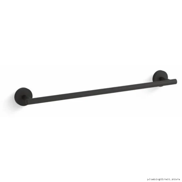 Kohler Elate Matte Black Towel Bar with Stainless Steel Construction
